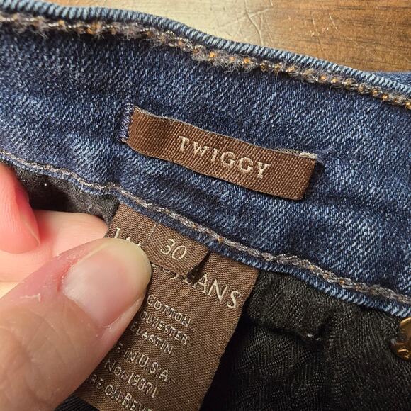 Women's James Jeans "Twiggy" Darkwash Denim Skinny Jeans | Size 30 - Picture 8 of 9